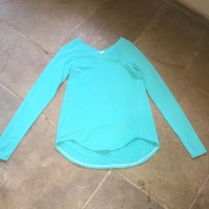 Turquoise long sleeve Ivivva top